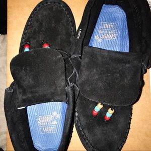 Vans Black Suede Moccasin Booties